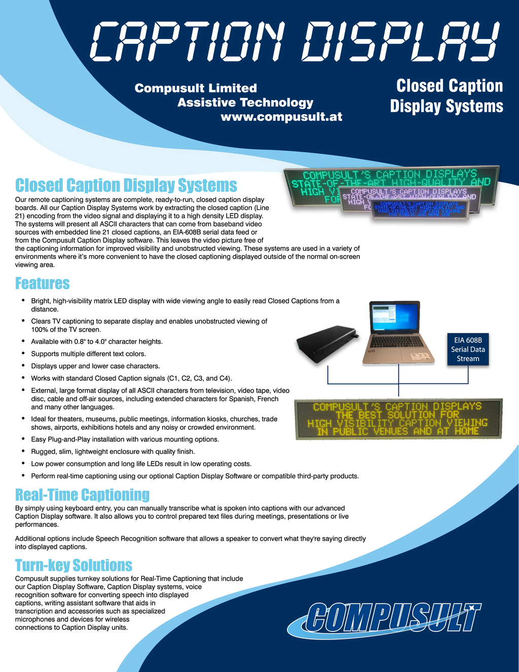 Closed Caption Display Systems
